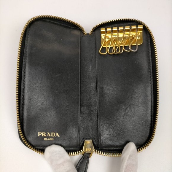 100% Authentic Prada Wallet 3 pieces set Key Case Nylon - Picture 3 of 9